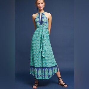 NWT Anthropologie Plenty Tracey Reese Halter Jumpsuit